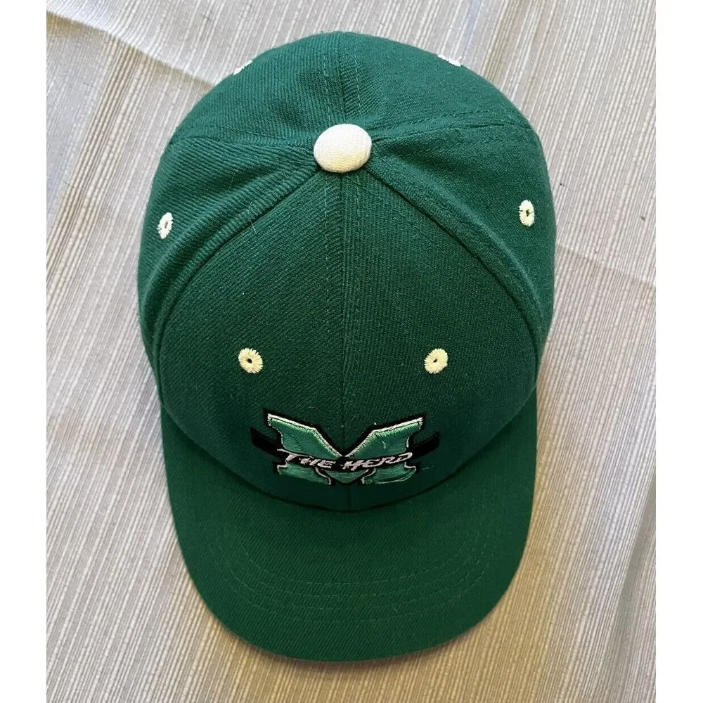 Marshall University Youth Stretch Baseball Cap Zephyr Z Fit The‎ Thundering Herd
